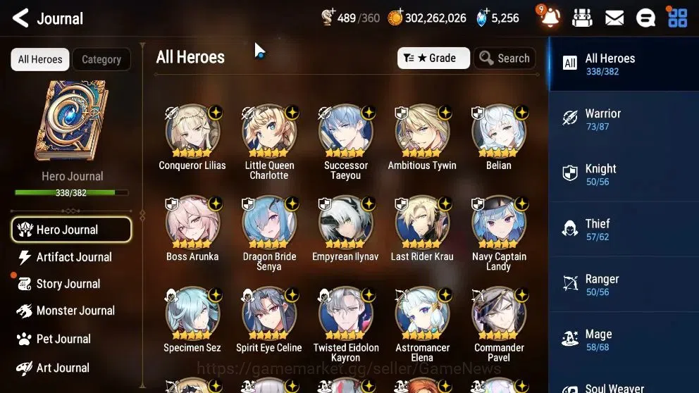 Epic Seven Accounts Collaboration Hero Global Verif END|53 ML(LOT Scales,BArunka,Harseti,Zio,Etc)+Many Colab 5