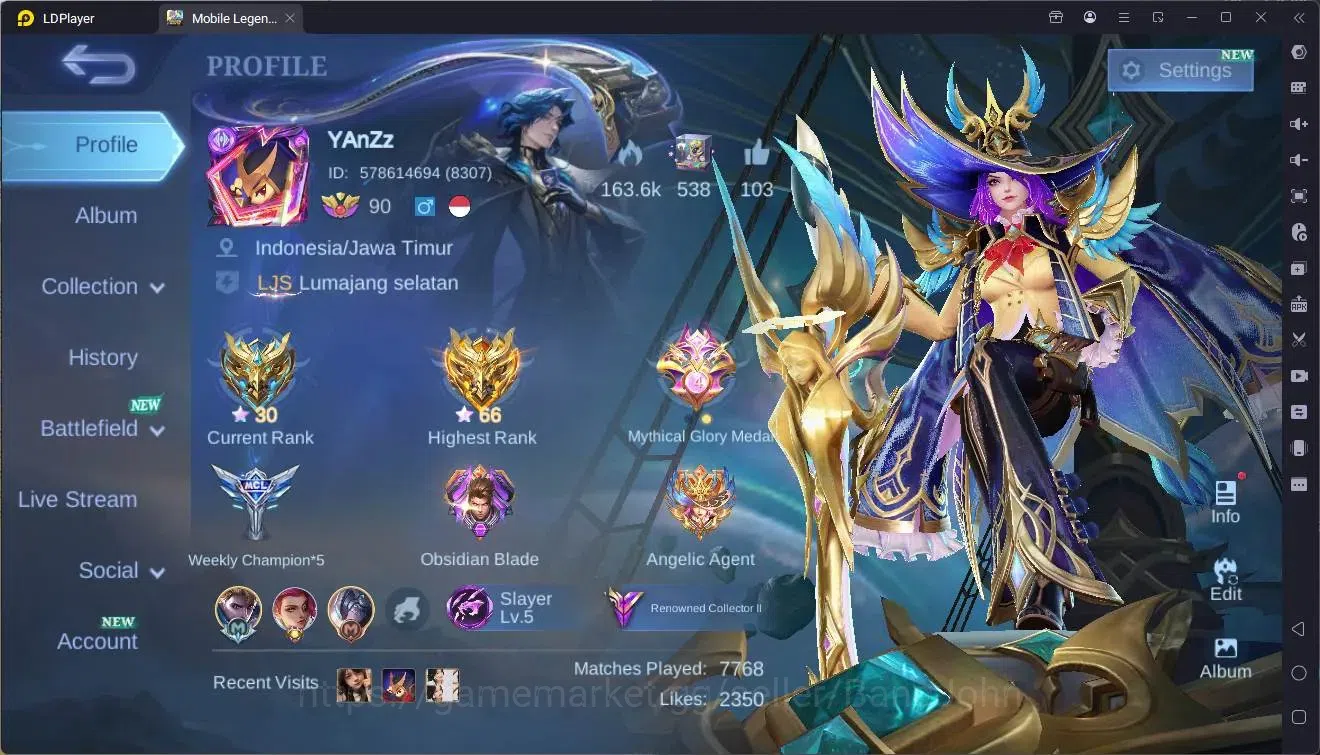 Mobile Legends: Bang Bang Accounts Global|Hero 117|Skin 279|Renowned|Legend Alu<Lesle image 17