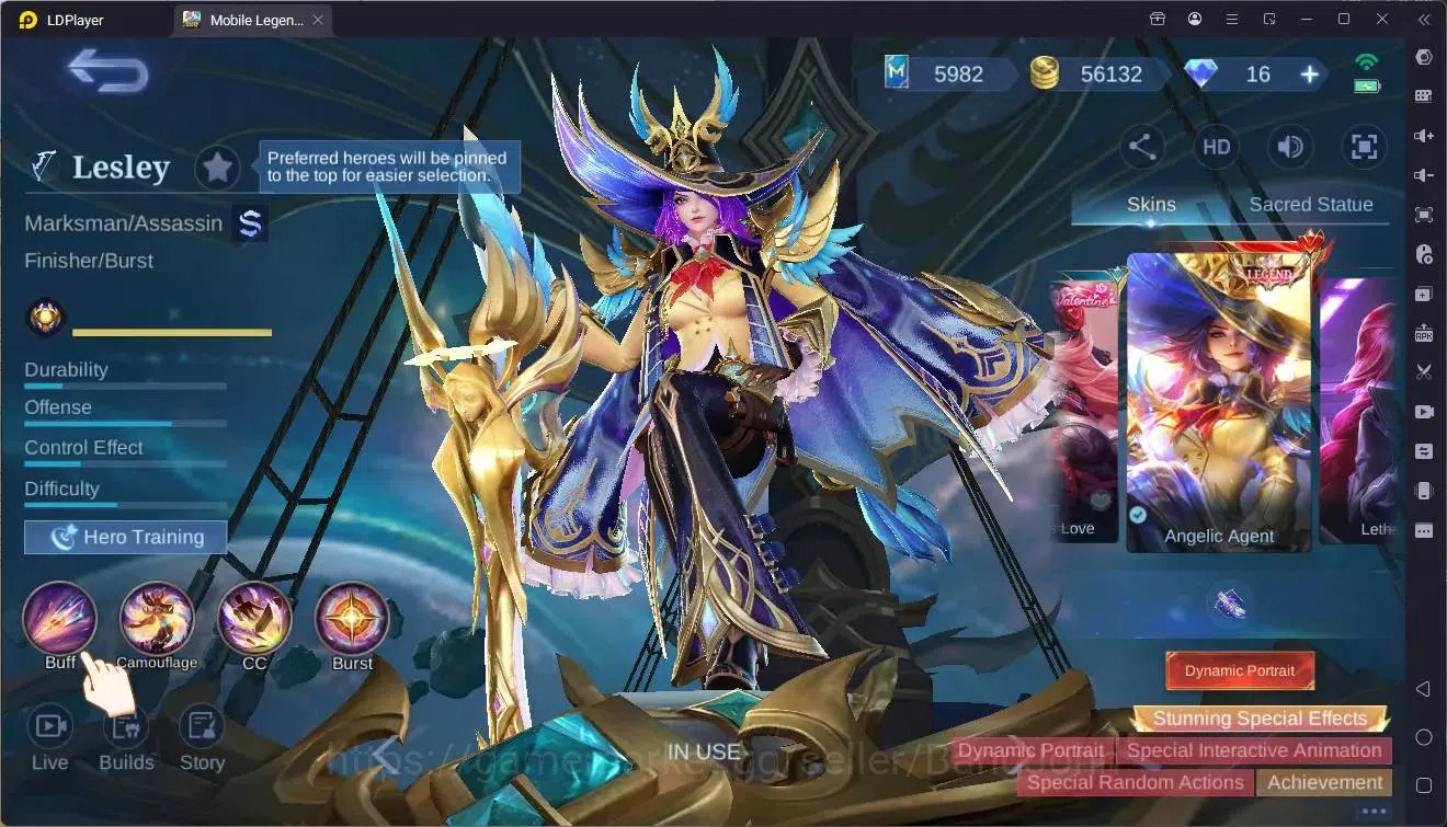 Mobile Legends: Bang Bang Accounts Global|Hero 117|Skin 279|Renowned|Legend Alu<Lesle image 7