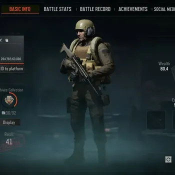Arena Breakout Accounts High Value SV 14.2 M | CV 9 M | AK12, Forest MP5, Vector 9, Speed DQB M110 skins|LogInfinite(AB701Z)