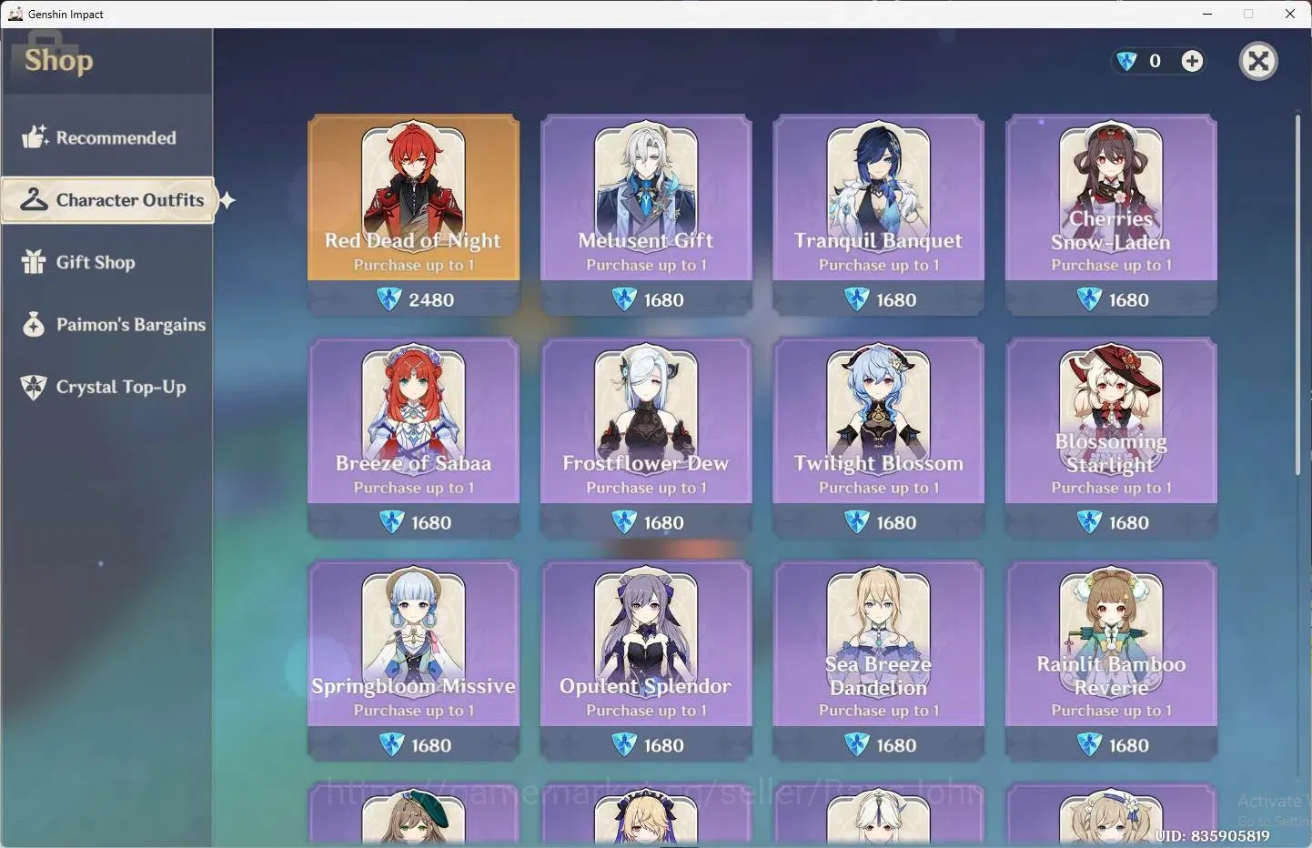 Genshin Impact Accounts ASIA | AR 60 |14 Limited + 7 Standar |[Raiden Shog image 12