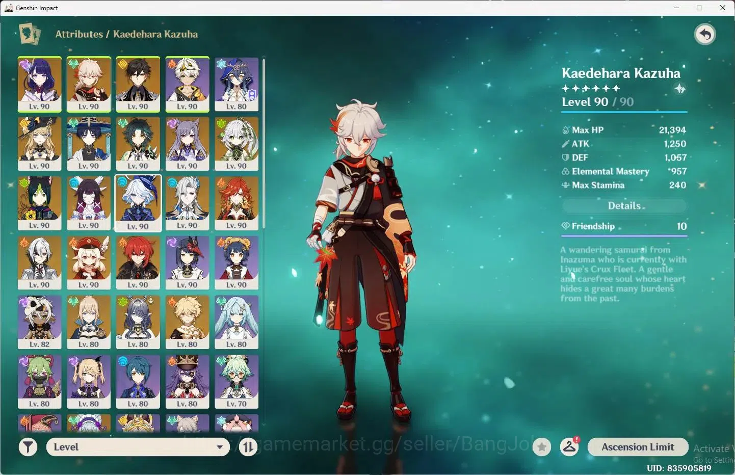 Genshin Impact Accounts ASIA | AR 60 |14 Limited + 7 Standar |[Raiden Shog image 2
