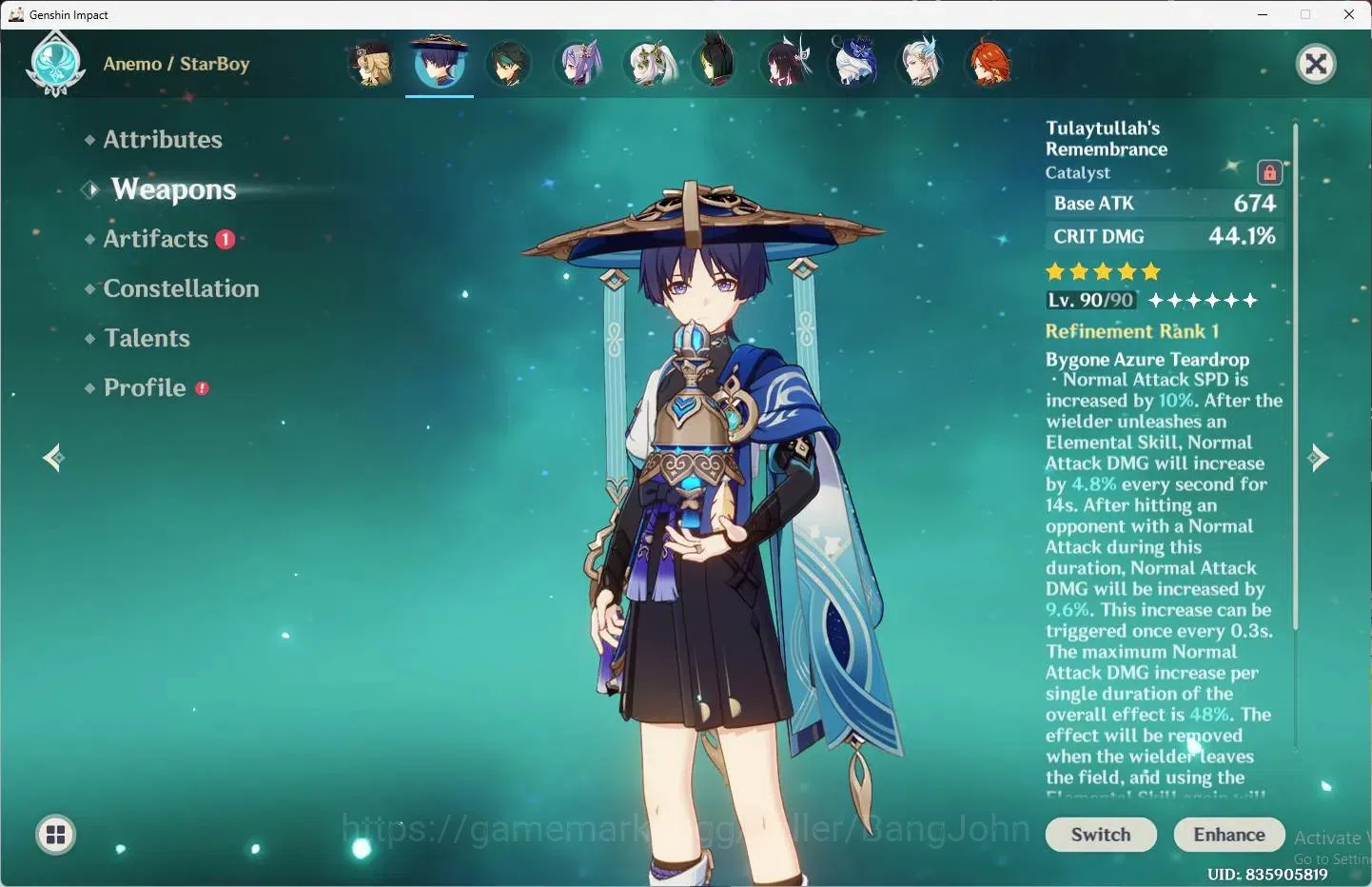 Genshin Impact Accounts ASIA | AR 60 |14 Limited + 7 Standar |[Raiden Shog image 6