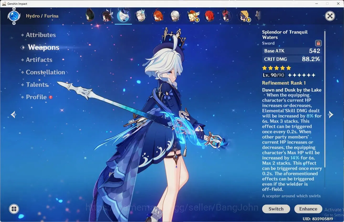 Genshin Impact Accounts ASIA | AR 60 |14 Limited + 7 Standar |[Raiden Shog image 7