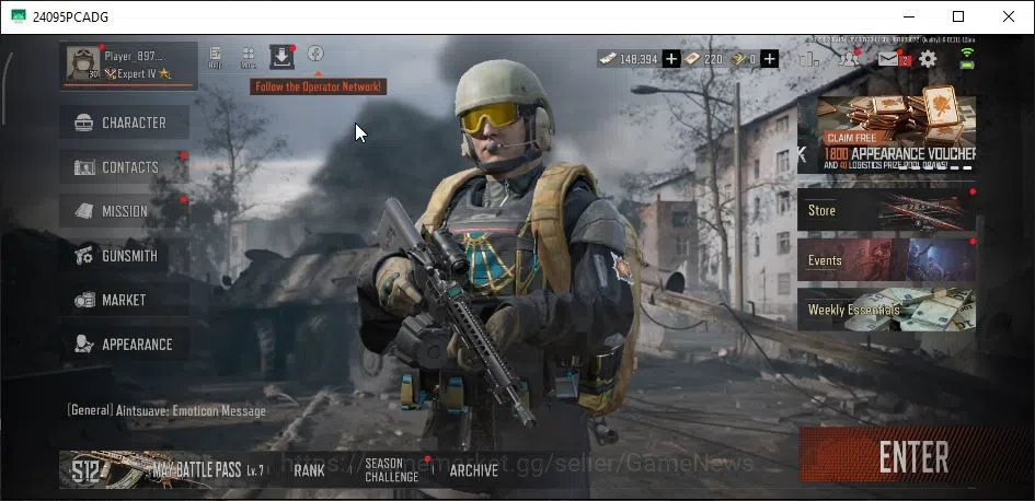 Arena Breakout Accounts MOBILE Lv30|SV 18M|CV 12M| AX50 SS |AKS-74U QS,AK1 image 1