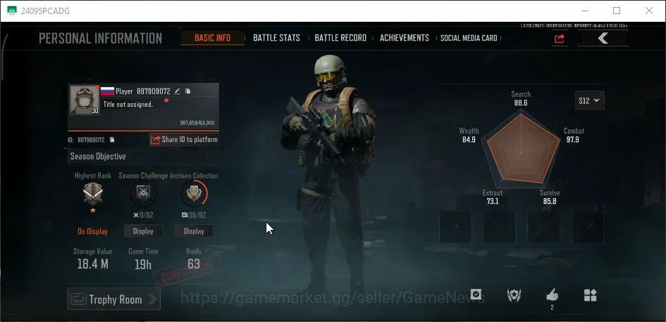 Arena Breakout Accounts MOBILE Lv30|SV 18M|CV 12M| AX50 SS |AKS-74U QS,AK1 image 2