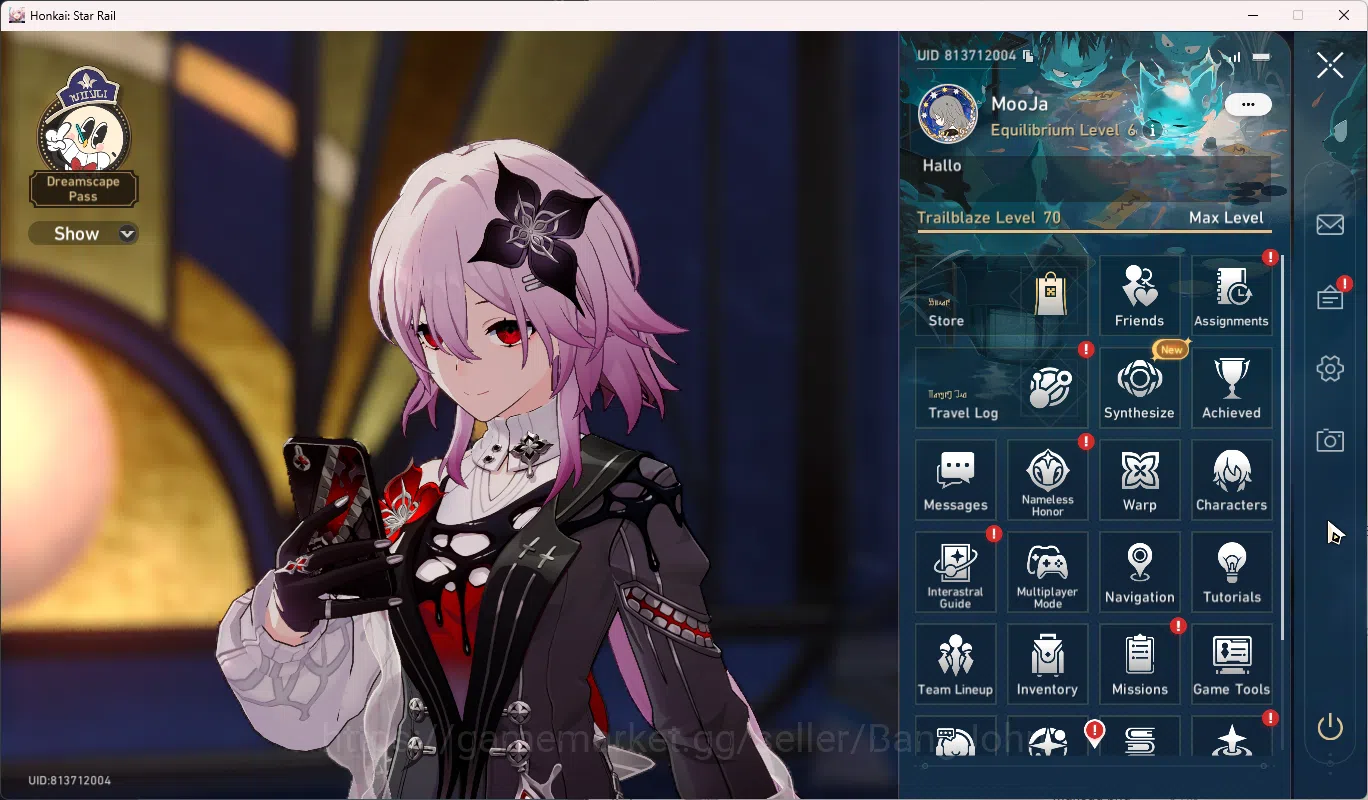 ASIA | TL 70 | Team premium Anaxa | Outfit March 7th | Bronya e5 | 21 Limited | Anaxa | The Herta | Tribbie |HSR095B Honkai Star Rail Others ASIA | TL 70 | Team premium Anaxa | Outfit March 7 image 1