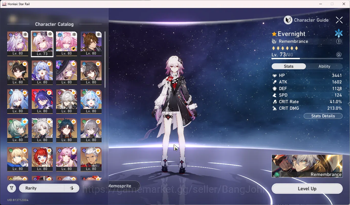 Honkai Star Rail Accounts Others ASIA | TL 70 | Team premium Anaxa | Outfit March 7th | Bronya e5 | 21 Limited | Anaxa | The 2