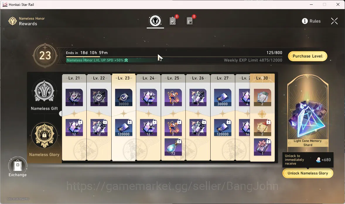 Honkai Star Rail Accounts ASIA | TL 70 | 14 LIMIT | MYDEI E2S1 | SPARKLE E1S image 15