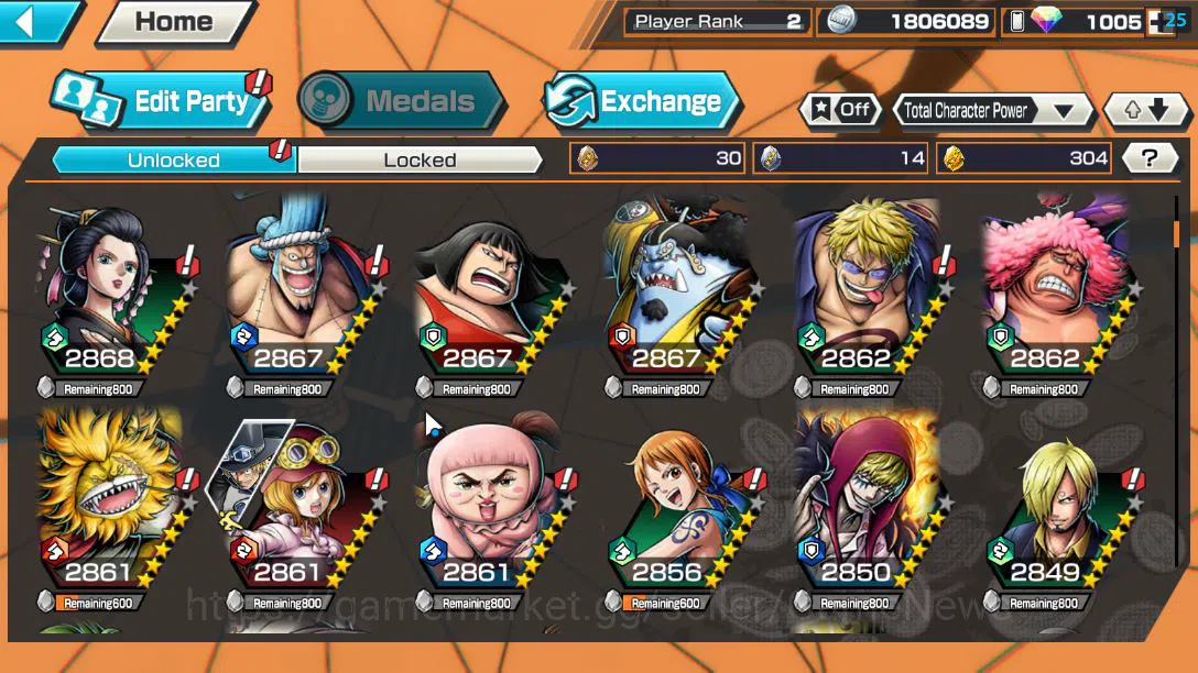One Piece Bounty Rush Accounts Global/Android|EX 3| 1k RD|King of the Pirates D.L image 6