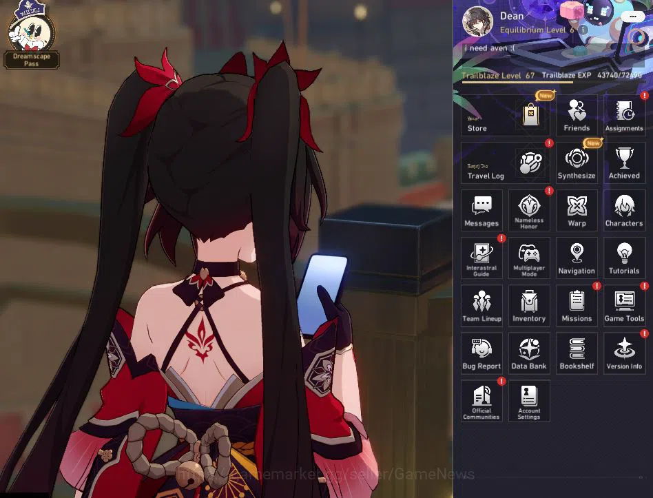 Honkai Star Rail Accounts EU+Asia|TL 65|Free GI|14 Limited|[Cyrene,Rappa]+Si image 7