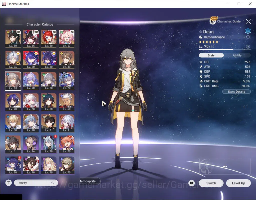 Honkai Star Rail Accounts EU+Asia|TL 65|Free GI|14 Limited|[Cyrene,Rappa]+Si image 8
