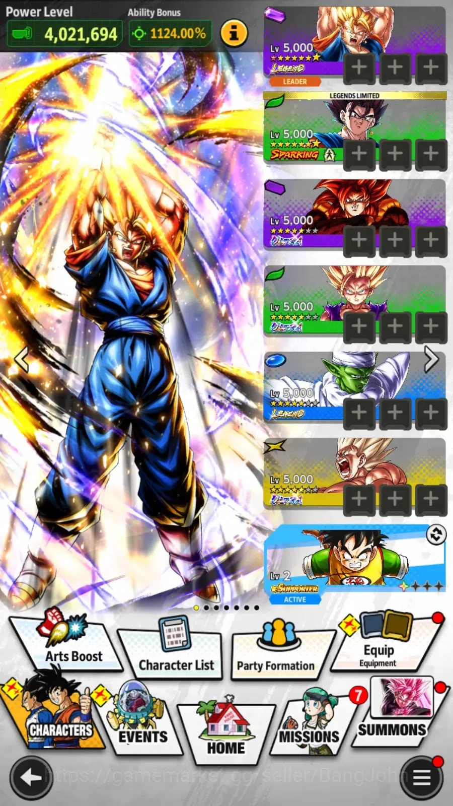Dragon Ball Legends Accounts Android | 4 ULTRAs (SS4 Gogeta, SSJ2 Gohan Youth,  image 10