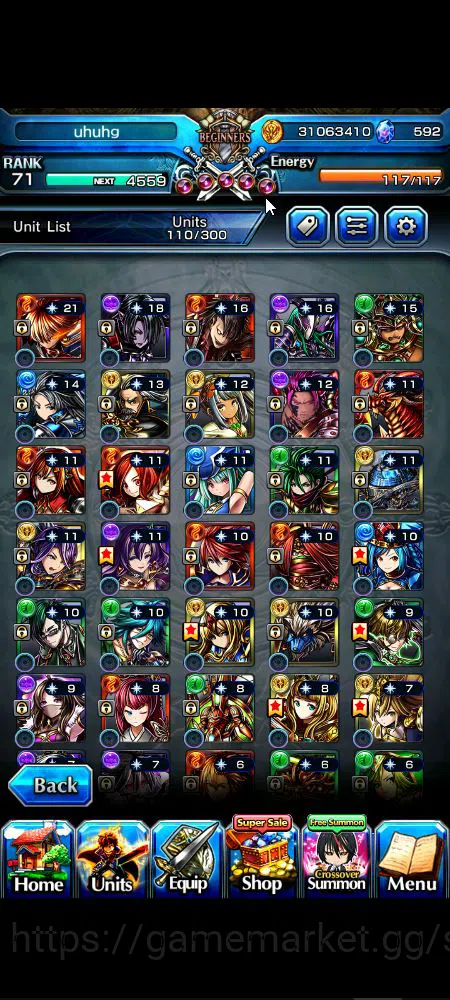 Grand Summoners Accounts Global|Rank 71|592 cc|14 Ascend+8 TW|[S Miyu,Chloe image 19