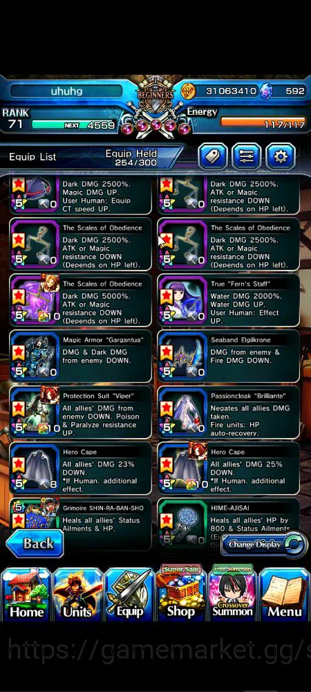 Grand Summoners Accounts Global|Rank 71|592 cc|14 Ascend+8 TW|[S Miyu,Chloe image 3