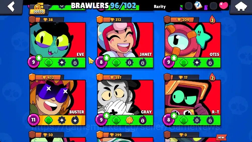 Brawl Stars Accounts 30570 Trophy |Lv 114| 96 Brawlers 25 Max Lvl | UL KAZE | 4 HyperC, 1 Legend, 3 Mythic, 40 Epic Skin |CN 19