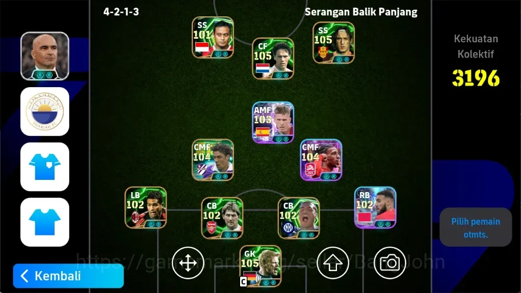 eFootball Accounts Legends & Iconic Players Android|PW 3196|Epic Atep VanBasten Totti OliverKhan RuiCosta Cantona Shinji 1