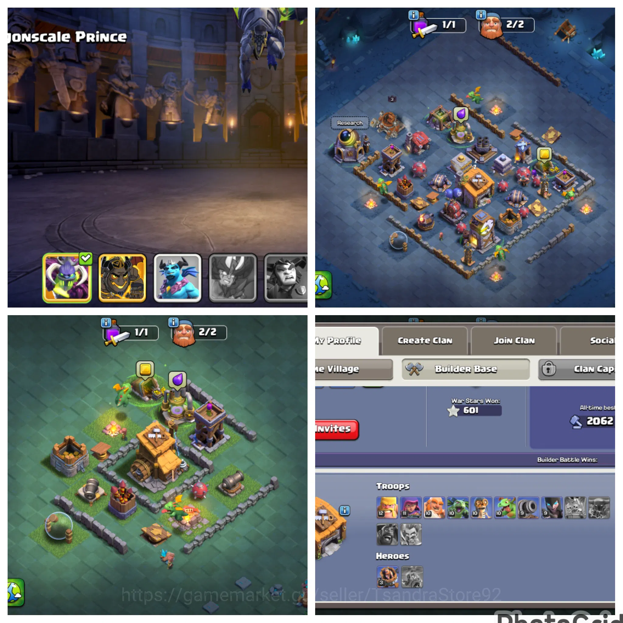 Clash of Clans Accounts High-End TH 10 MINIMAX NO WALL ENGINEREED MAXEDCOLLECTOR SUPER RARE LVL 102 ENGINEERED MAX|343 3
