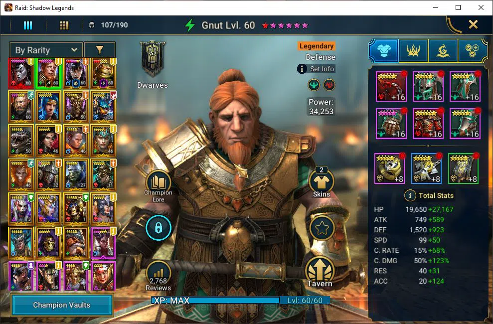 Raid: Shadow Legends Accounts Lv45 610K Power|1 Mythical (SLady Mikage)|22 Legen image 4