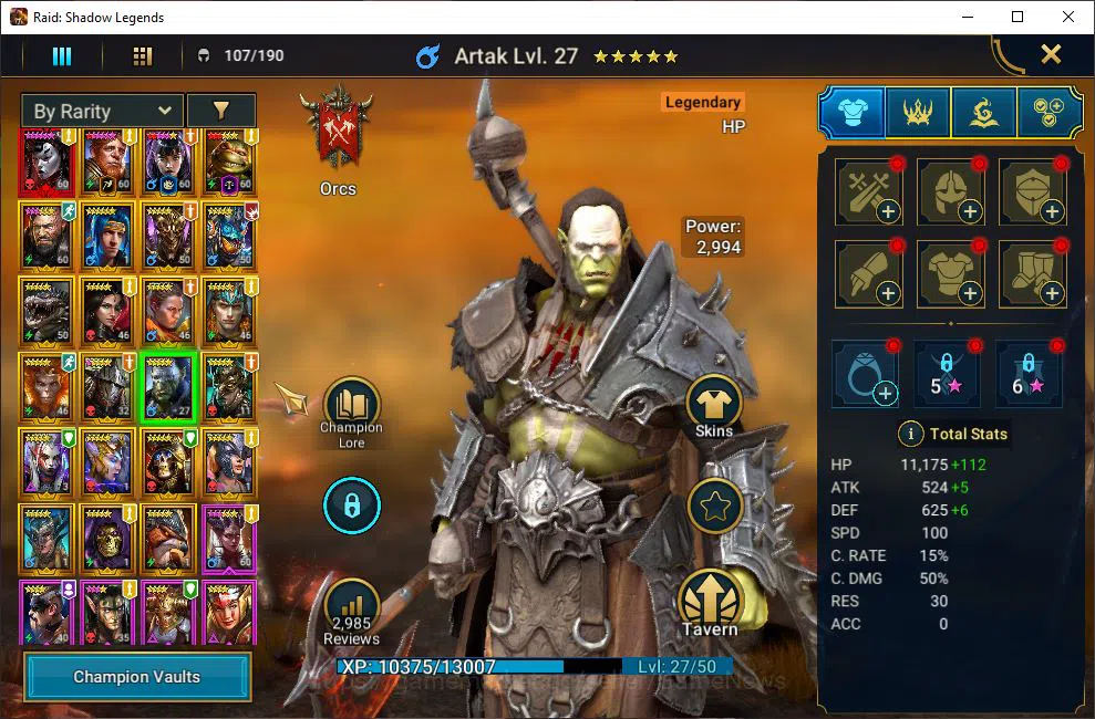 Raid: Shadow Legends Accounts Lv45 610K Power|1 Mythical (SLady Mikage)|22 Legen image 8