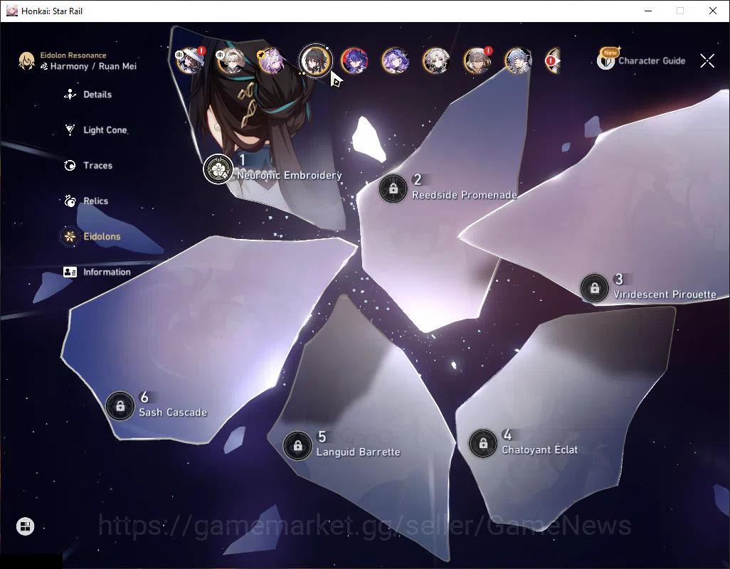 Honkai Star Rail Accounts Mid Game Asia|TL 67|15 Limited|[Castorice,Acheron]+Sign,The Dahlia,Firefly,BS 3