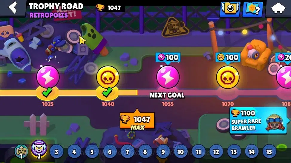 Brawl Stars Accounts 1047 Trophy | 18 Brawler 3 Max Lvl [Shelly,EMS,Bon image 5