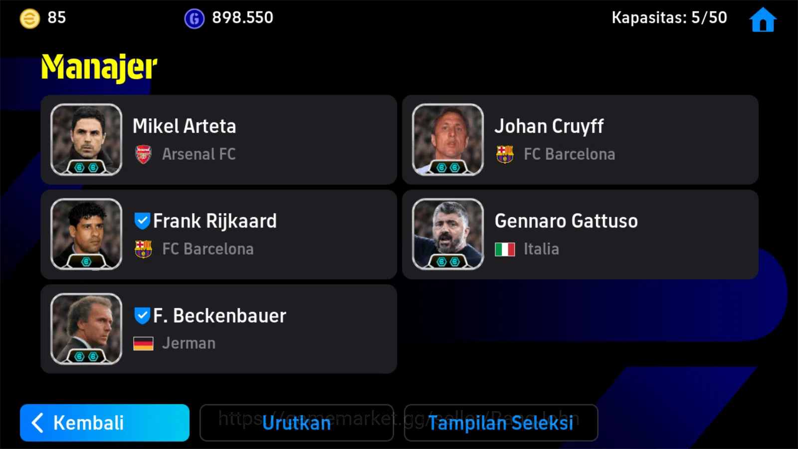 eFootball Accounts power 3206 | vitinha showtime, busquest epic, mess image 3