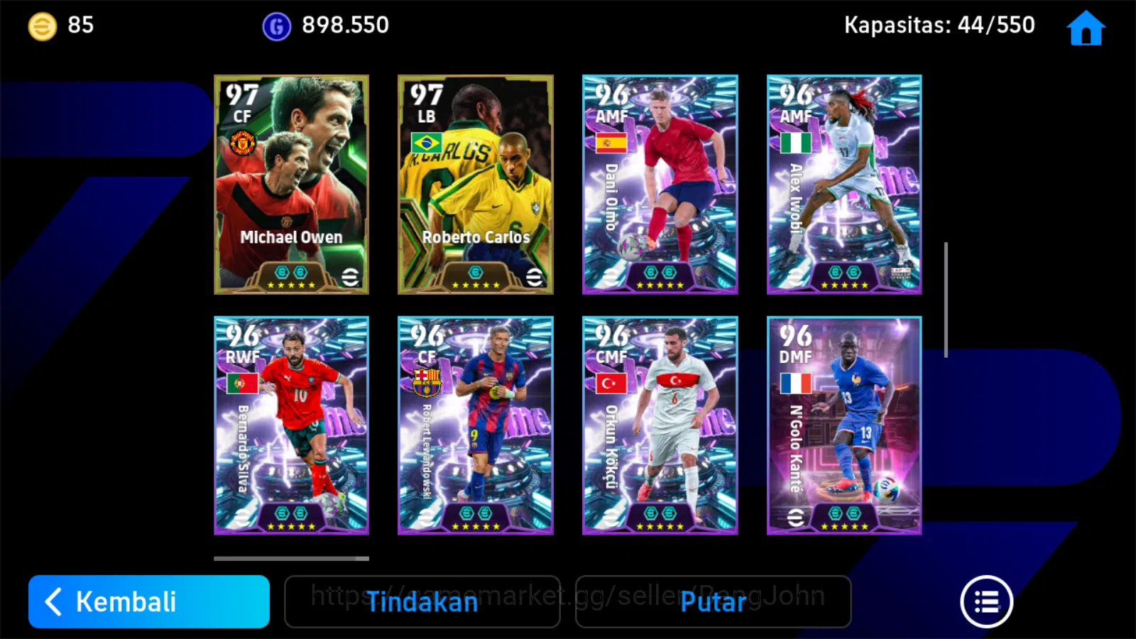 eFootball Accounts power 3206 | vitinha showtime, busquest epic, mess image 6