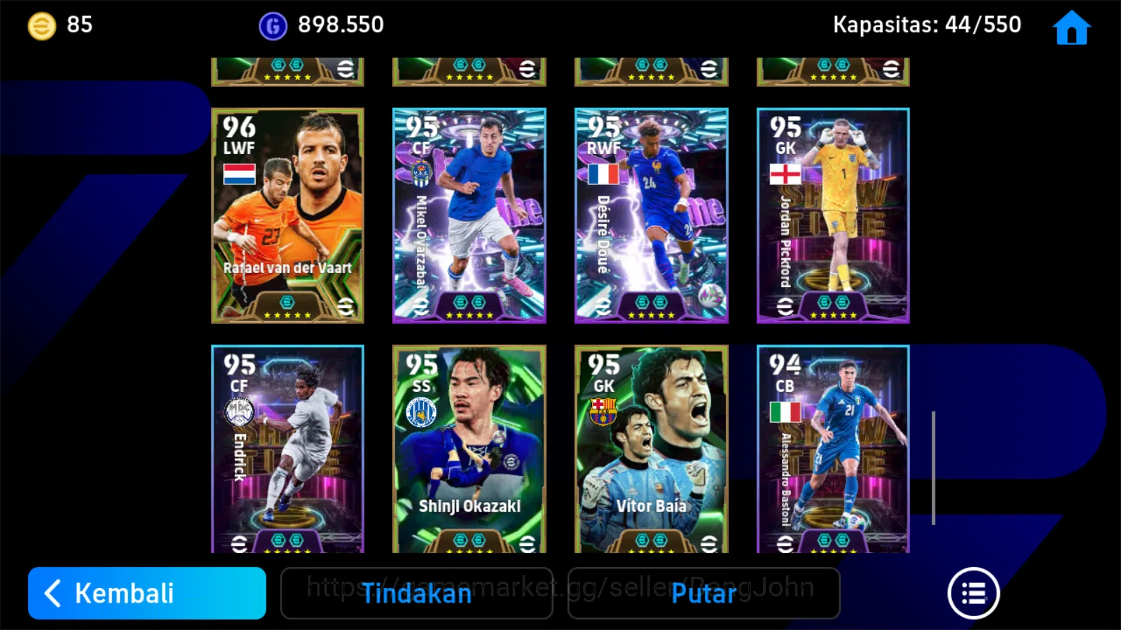 eFootball Accounts power 3206 | vitinha showtime, busquest epic, mess image 8