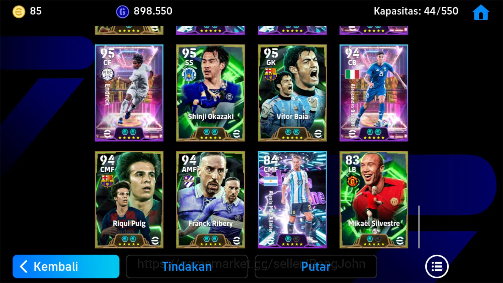 eFootball Accounts power 3206 | vitinha showtime, busquest epic, mess image 9