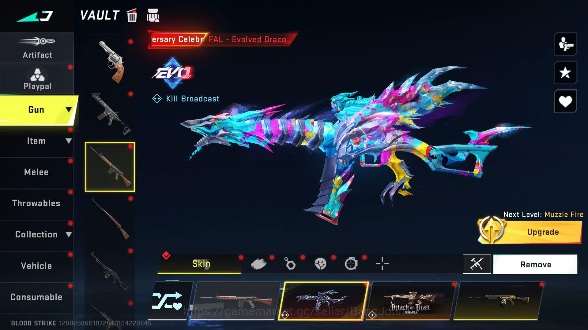 Blood Strike Accounts ASIA LVL 60 1 EVO + 3 ETHERNAL | EVO M4 | ETHER K image 11