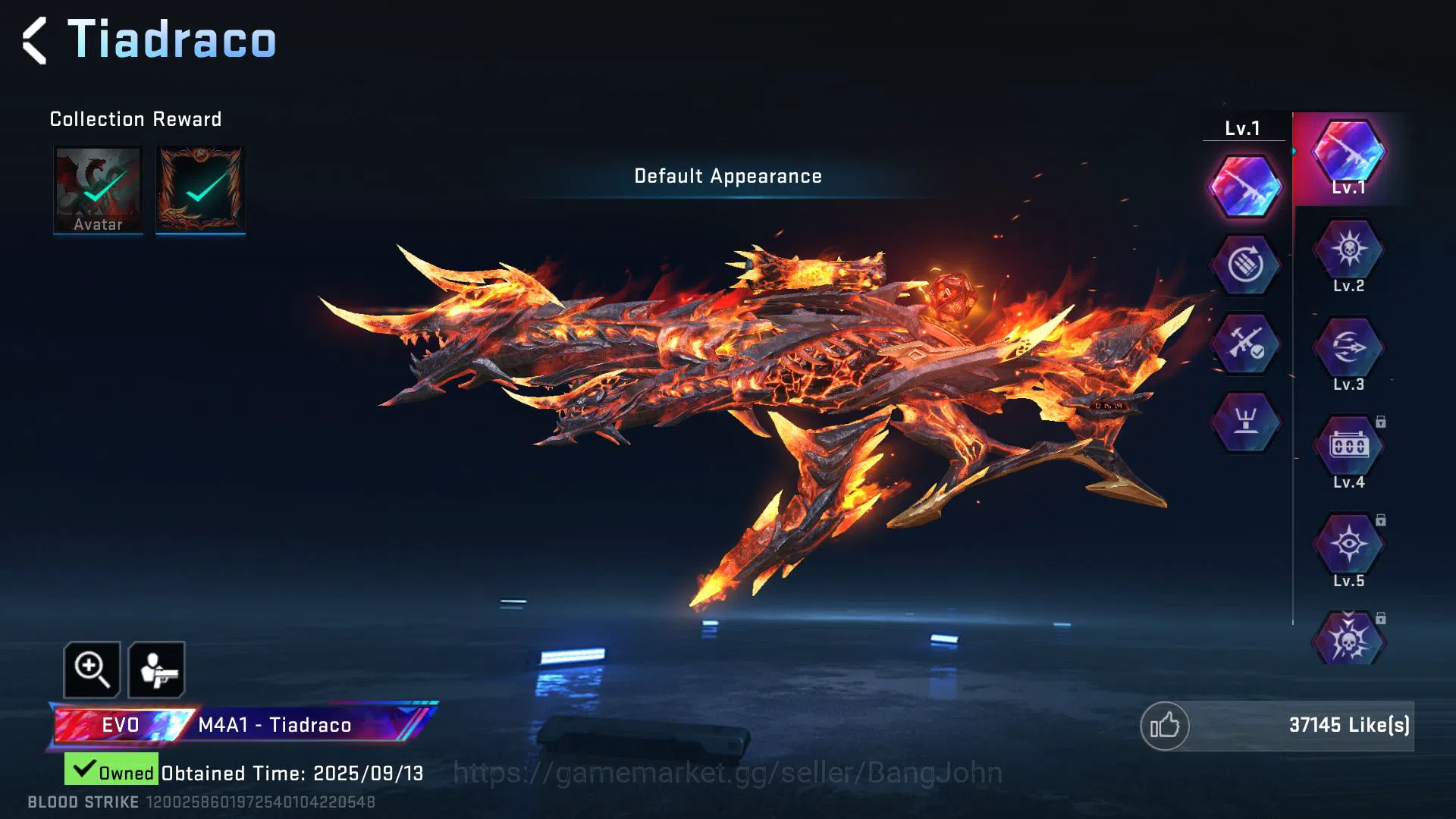 Blood Strike Accounts ASIA LVL 60 1 EVO + 3 ETHERNAL | EVO M4 | ETHER K image 2