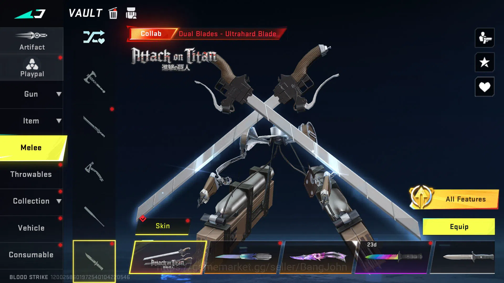 Blood Strike Accounts ASIA LVL 60 1 EVO + 3 ETHERNAL | EVO M4 | ETHER K image 7