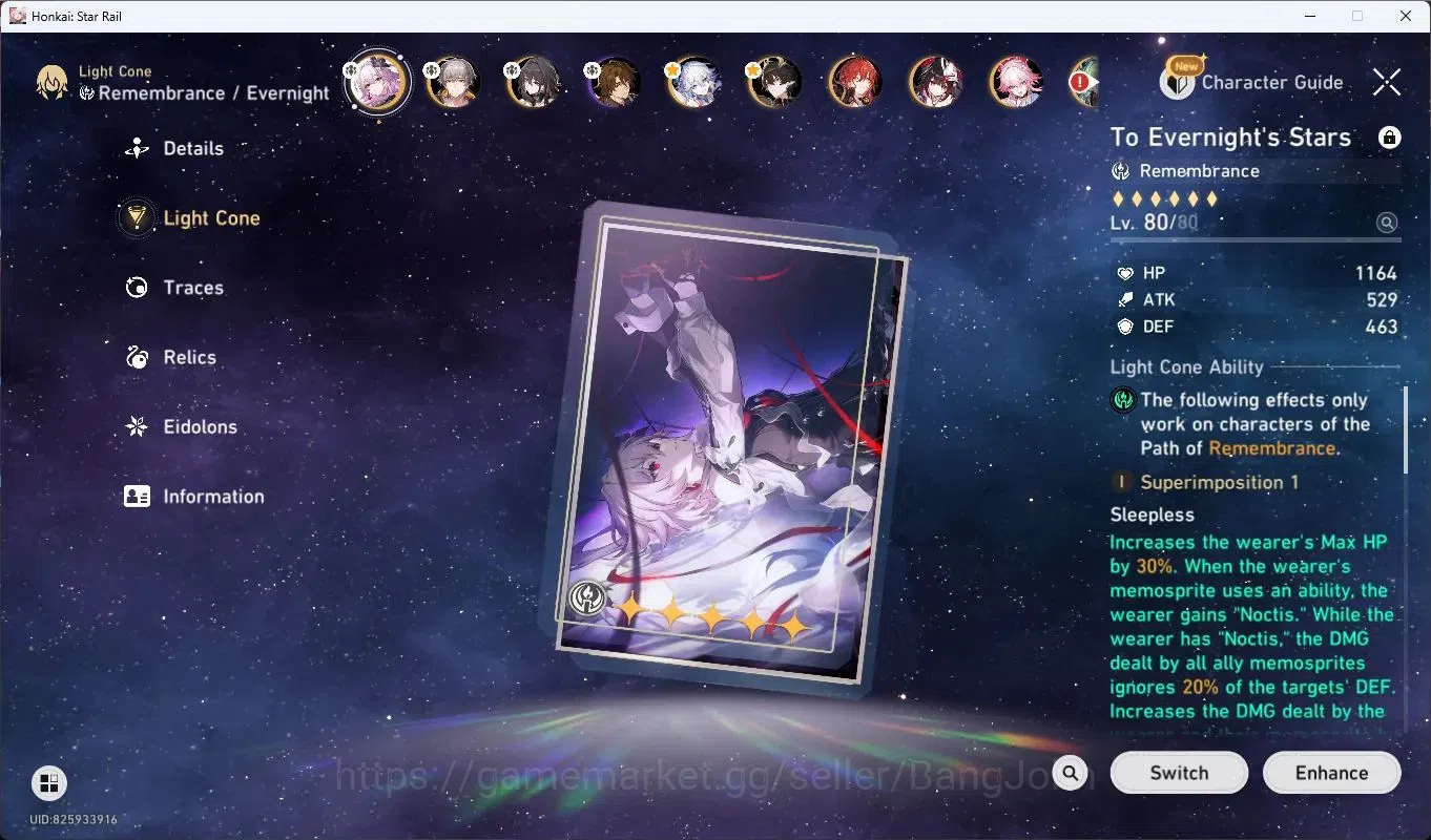 Honkai Star Rail Accounts ASIA|TL64|8 Limited|Evernight+Sign|Yao Guang+Sign| image 4