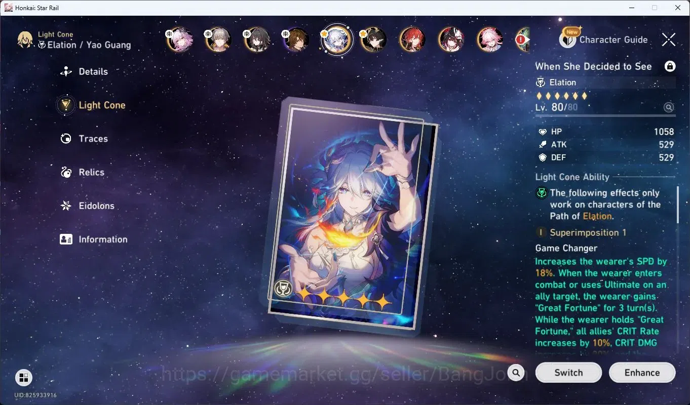 Honkai Star Rail Accounts ASIA|TL64|8 Limited|Evernight+Sign|Yao Guang+Sign| image 5