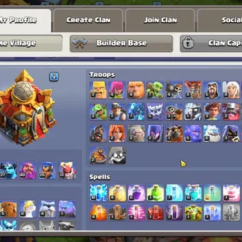 Clash of Clans Accounts High-End TH16-BH8|Lv.163|BK37,AQ40,MP27,GW40,RC25,DD13|BM6,BC16|HH10|3 LG & 4 Gold Skins|455