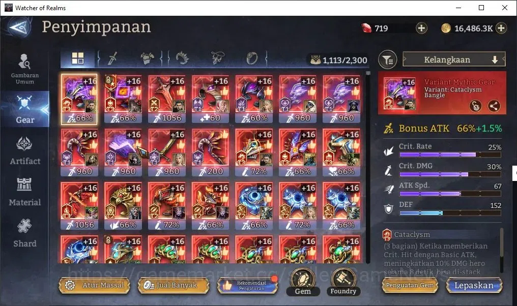 Watcher of Realms Accounts End-Game GLOBAL 60x|Lv73|4,4M Power|10 Lord[OrenA1,Prateus,Valderon,etc]+38 Legend[3 17