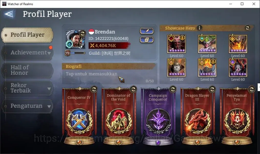 Watcher of Realms Accounts End-Game GLOBAL 60x|Lv73|4,4M Power|10 Lord[OrenA1,Prateus,Valderon,etc]+38 Legend[3 2