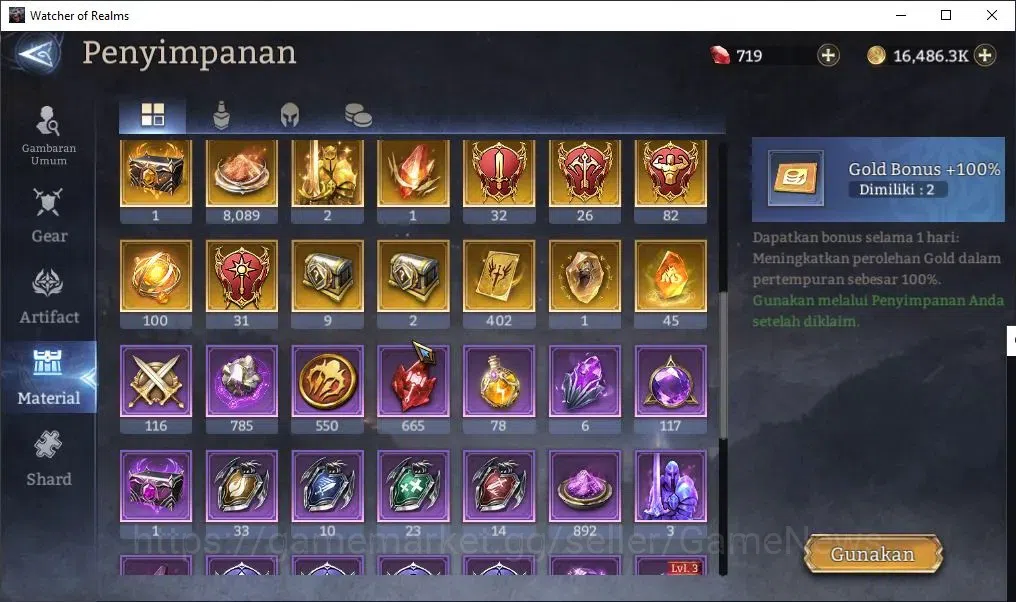 Watcher of Realms Accounts End-Game GLOBAL 60x|Lv73|4,4M Power|10 Lord[OrenA1,Prateus,Valderon,etc]+38 Legend[3 20