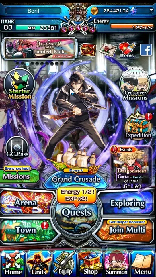 Grand Summoners Accounts End-Game Global|Rank 80|32 Ascend+11 TW|(S Miyu,Chloe,M Misaka,Frieren,Demon lord Rimuru,Uzu 1