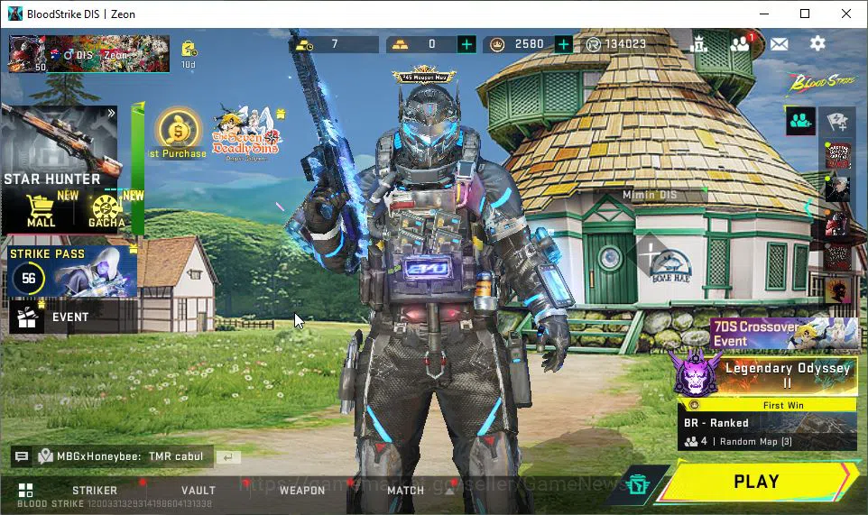 Blood Strike Mid-Tier ASIA|22 ULTRA[NOVA,MP5,Vector,URB,Etc]|Collab EVA[ image 1