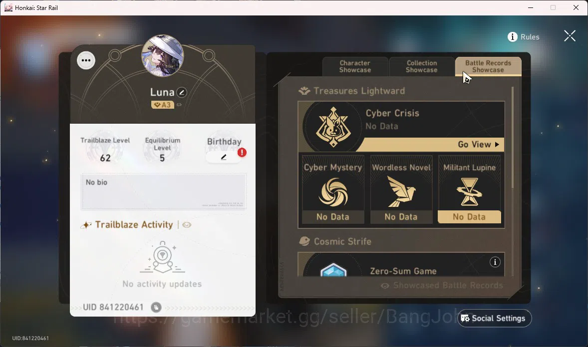 Honkai Star Rail Accounts ASIA TL62|4 Lim|The Dahlia E1|Firefly|Archer|Dan H image 17