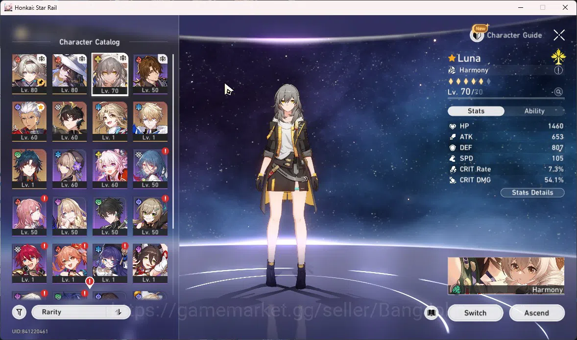 Honkai Star Rail Accounts ASIA TL62|4 Lim|The Dahlia E1|Firefly|Archer|Dan H image 2