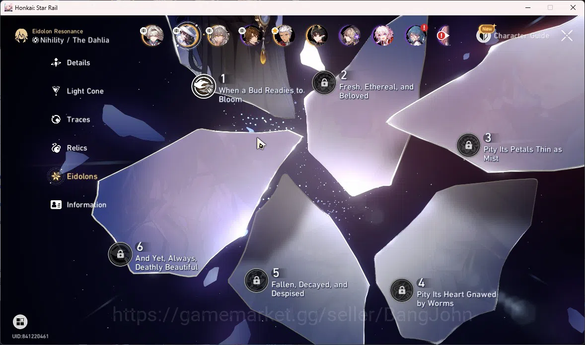 Honkai Star Rail Accounts ASIA TL62|4 Lim|The Dahlia E1|Firefly|Archer|Dan H image 3