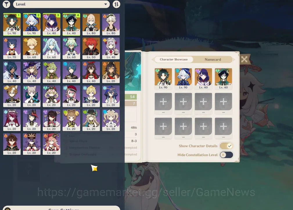 Genshin Impact Accounts ASIA|MIDGAME|AR54|4Limited+3(*5Weapon)|[Xiao,Raide image 2