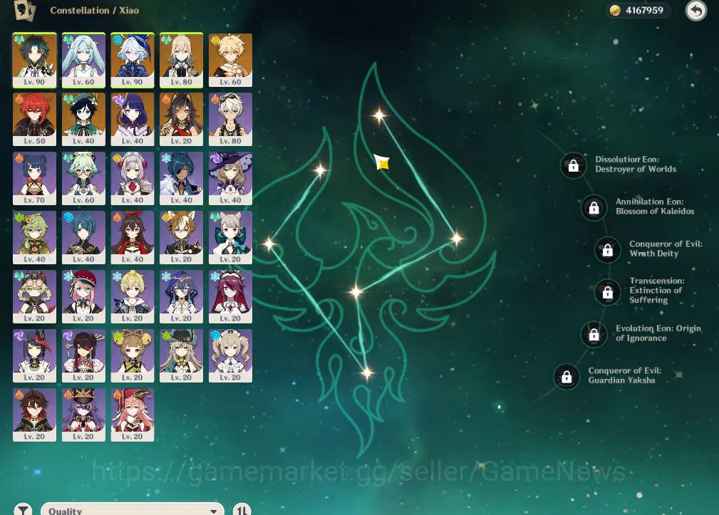 Genshin Impact Accounts ASIA|MIDGAME|AR54|4Limited+3(*5Weapon)|[Xiao,Raide image 3