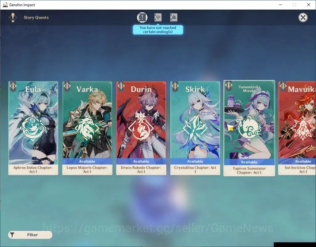 Genshin Impact Accounts Asia|AR 58|Prime Skirk|9 Limit +9(*5WEP)|(Neuvill, image 12