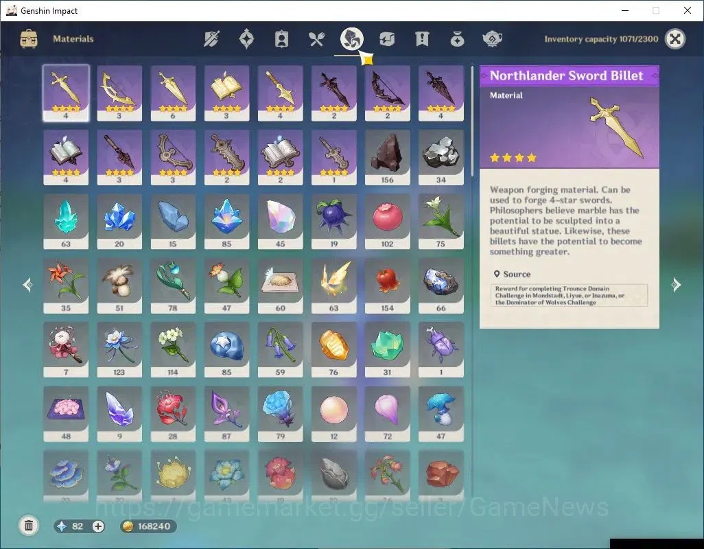 Genshin Impact Accounts Asia|AR 58|Prime Skirk|9 Limit +9(*5WEP)|(Neuvill, image 8
