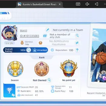 Kuroko's Basketball Street Rivals Accounts SEA|SV22|Lv26|Daiki Aomine A2,Taiga Kagami A1,Tetsuya Kuroko A1,Yukio