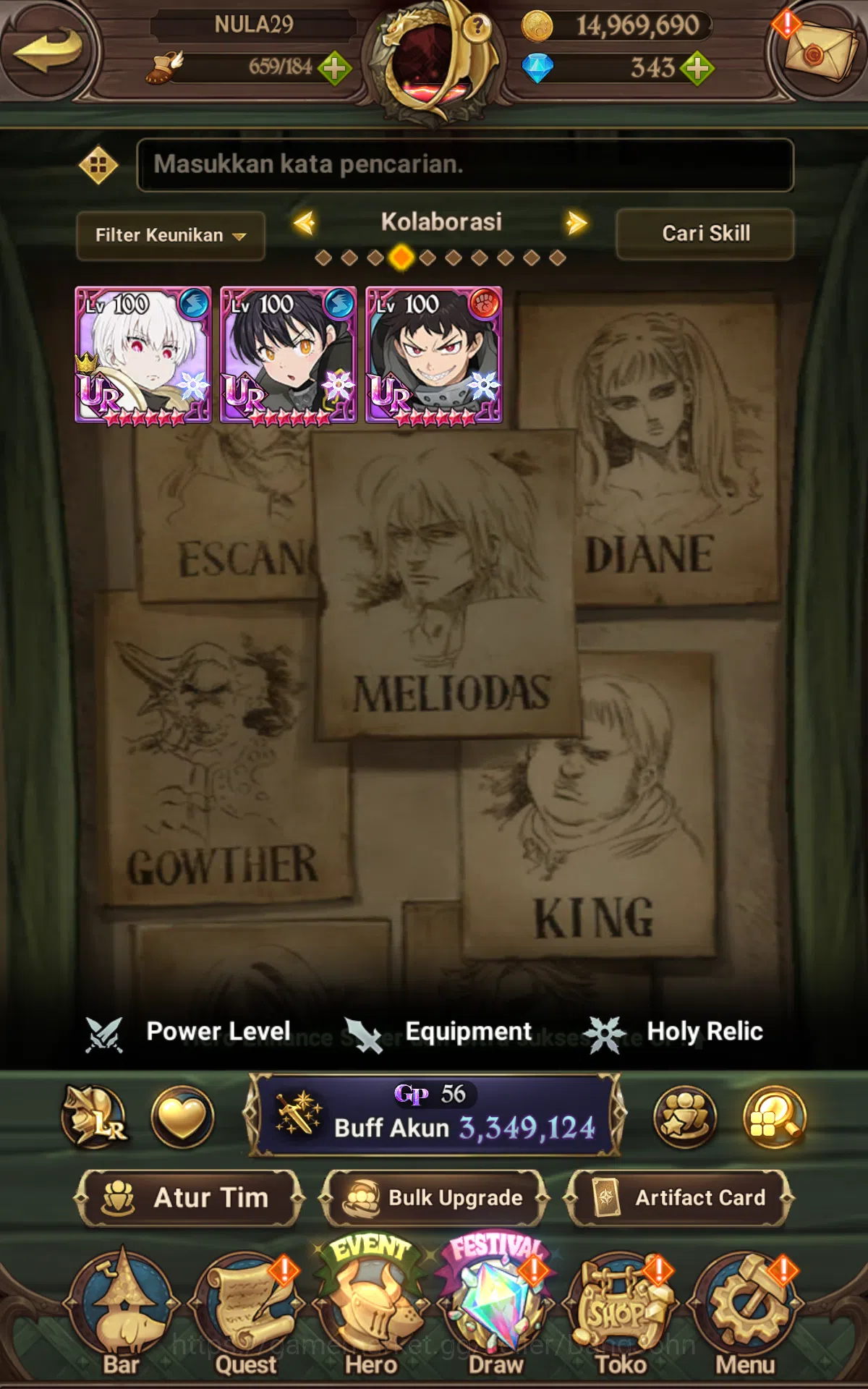 The Seven Deadly Sins: Grand Cross Accounts ASIA|3.3M CC| UR Tristan,Valenti,Salos,Roxy,Diane, image 10